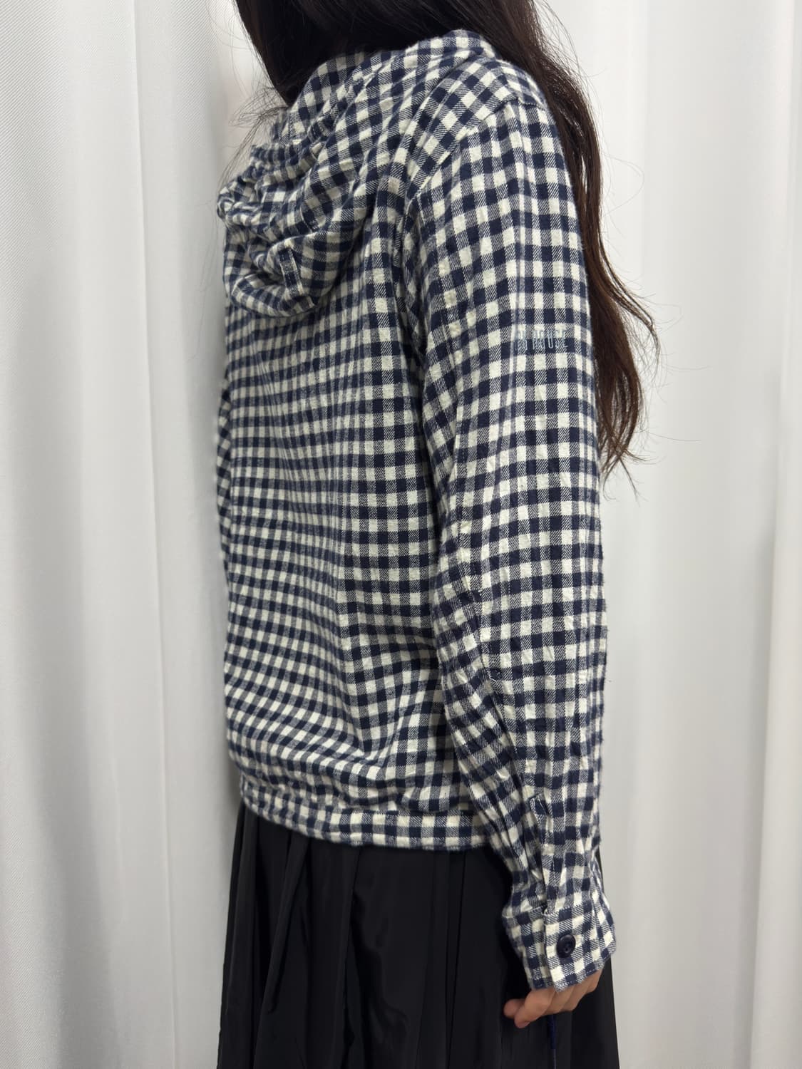 pink house check hood shirt 상품이미지4