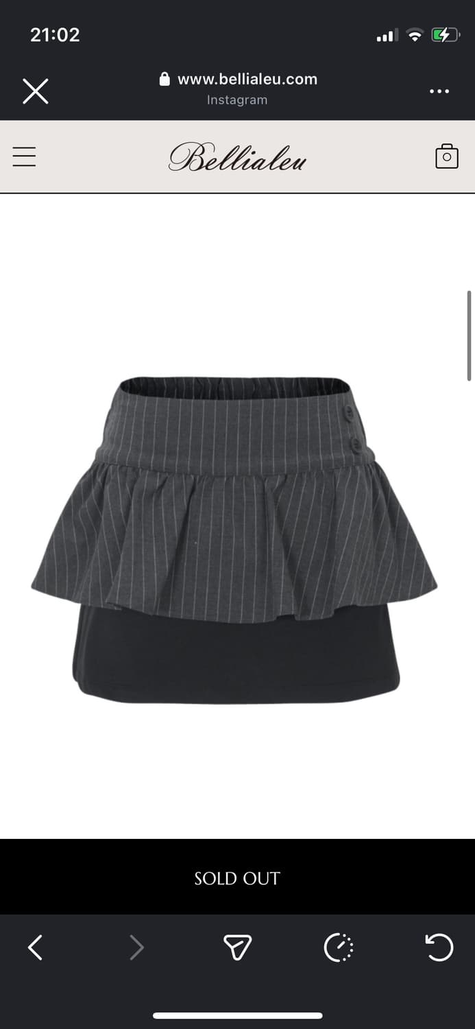 벨리아르 스트라이프 스커트 팬츠 상품이미지1