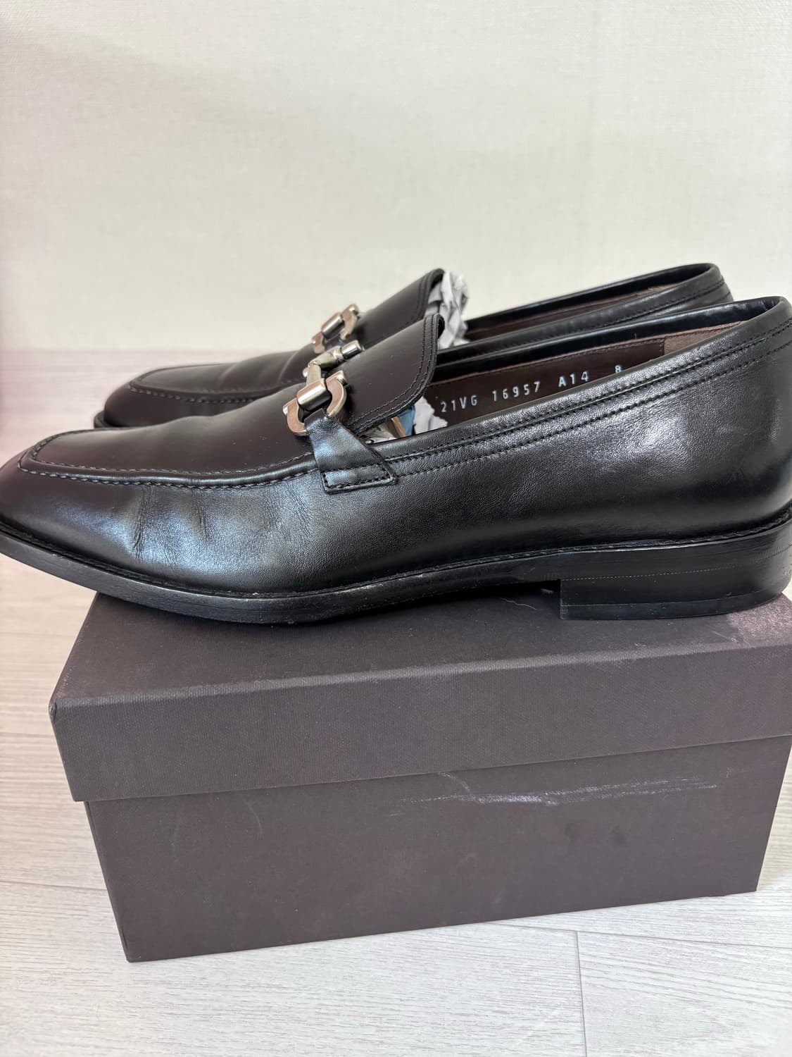 페레가모 블랙 가죽 로퍼 265 8D  상품이미지3