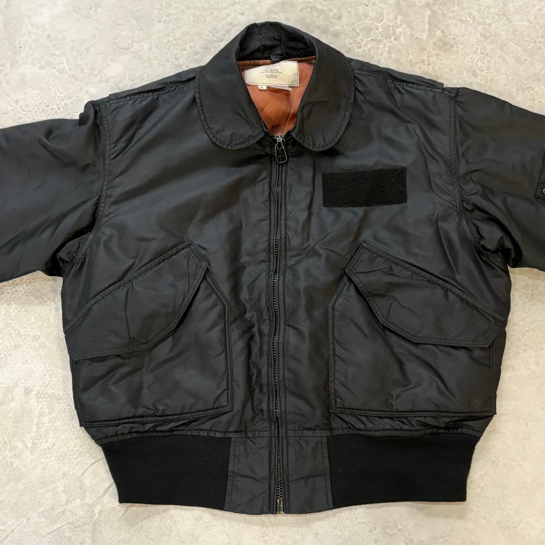 아비렉스 CWU-55 미군 플라이트 자켓 블랙 미제 USA 상품이미지1