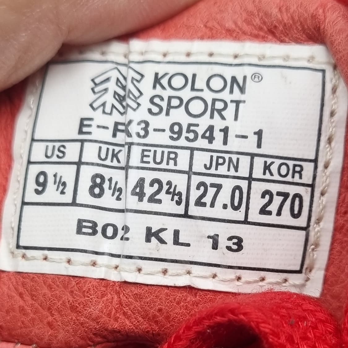 새상품 코오롱스포츠 남성스니커즈270  상품이미지6