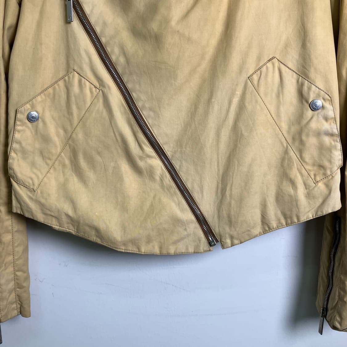 05SS 존 갈리아노 베이지 코튼 라이더 자켓 46 상품이미지5