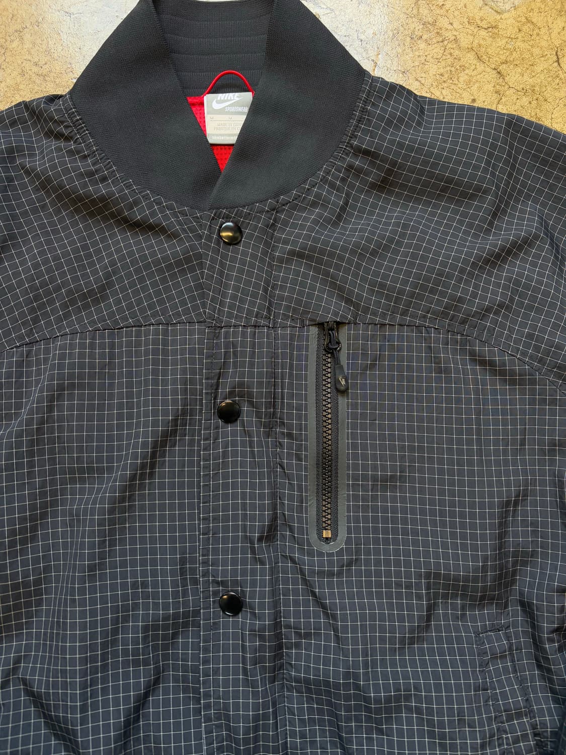 나이키 테크 우븐 체크 블루종 재킷 상품이미지2