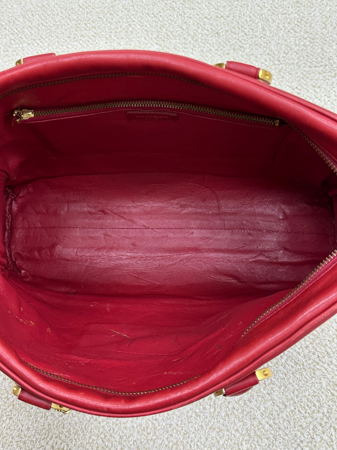 꾸레쥬 레드 핸드백 상품이미지9