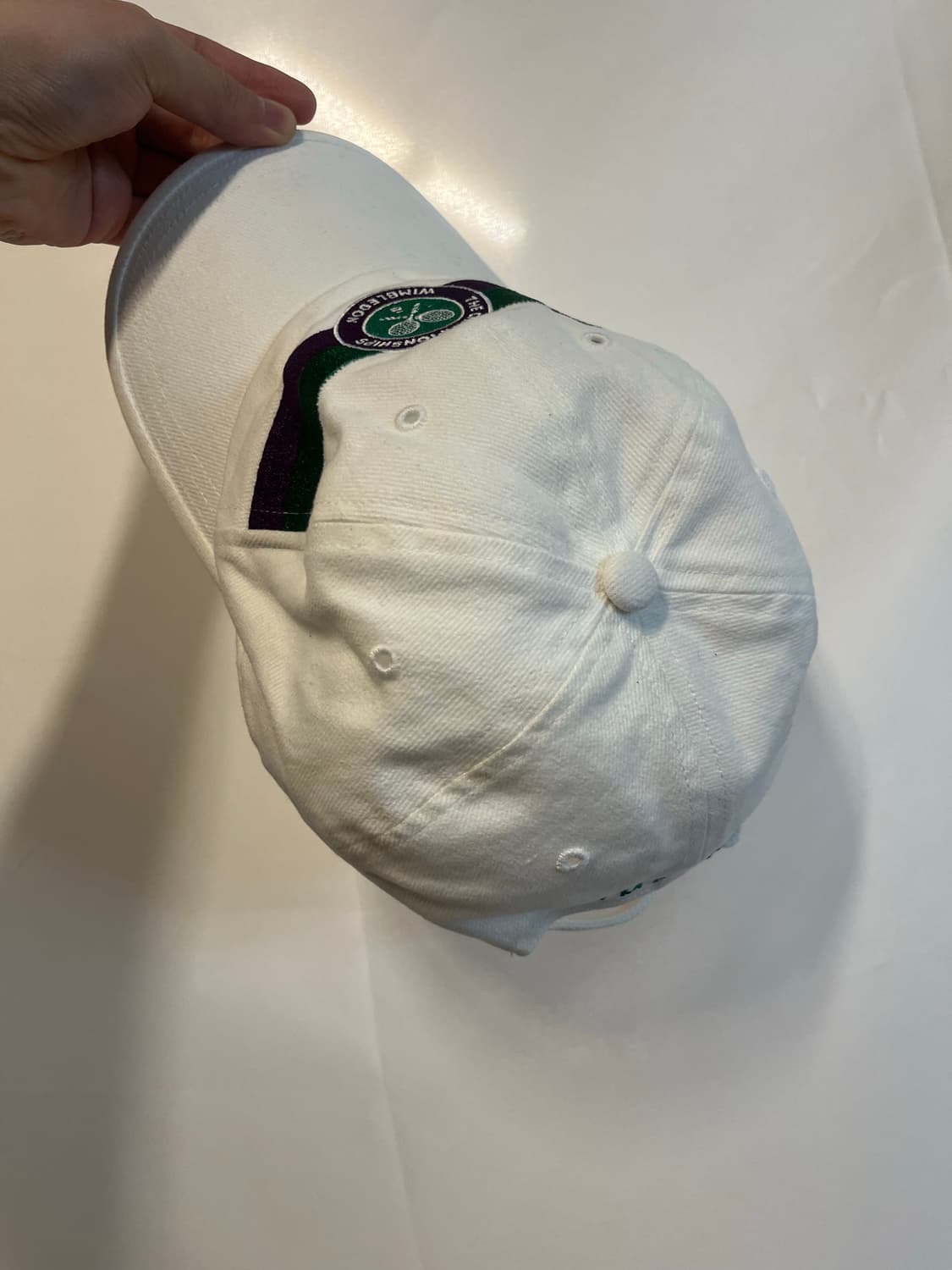 WIMBLEDON 윔블던 빈티지 프로모 테니스 자수 6패널 캡 모자 상품이미지4