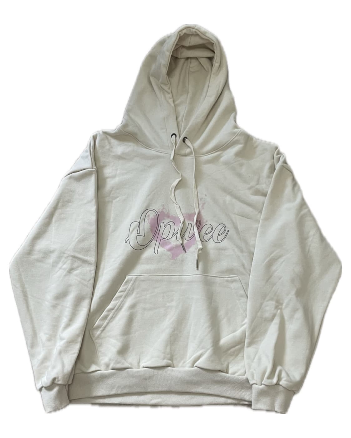 Opwee object 아이보리 후드티 상품이미지1