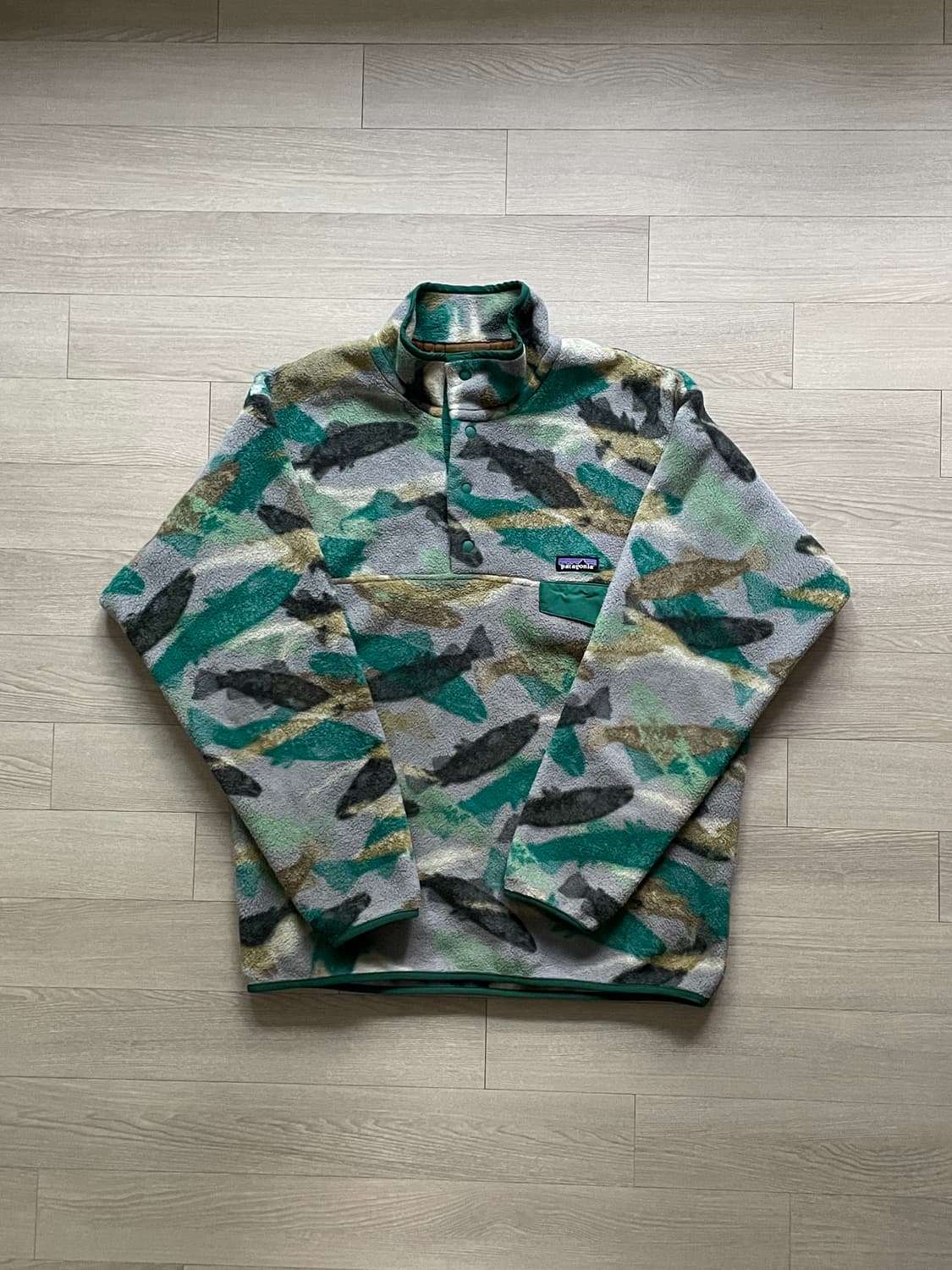 파타고니아 신칠라 연어떼 송어 패턴 rare patagonia 상품이미지1