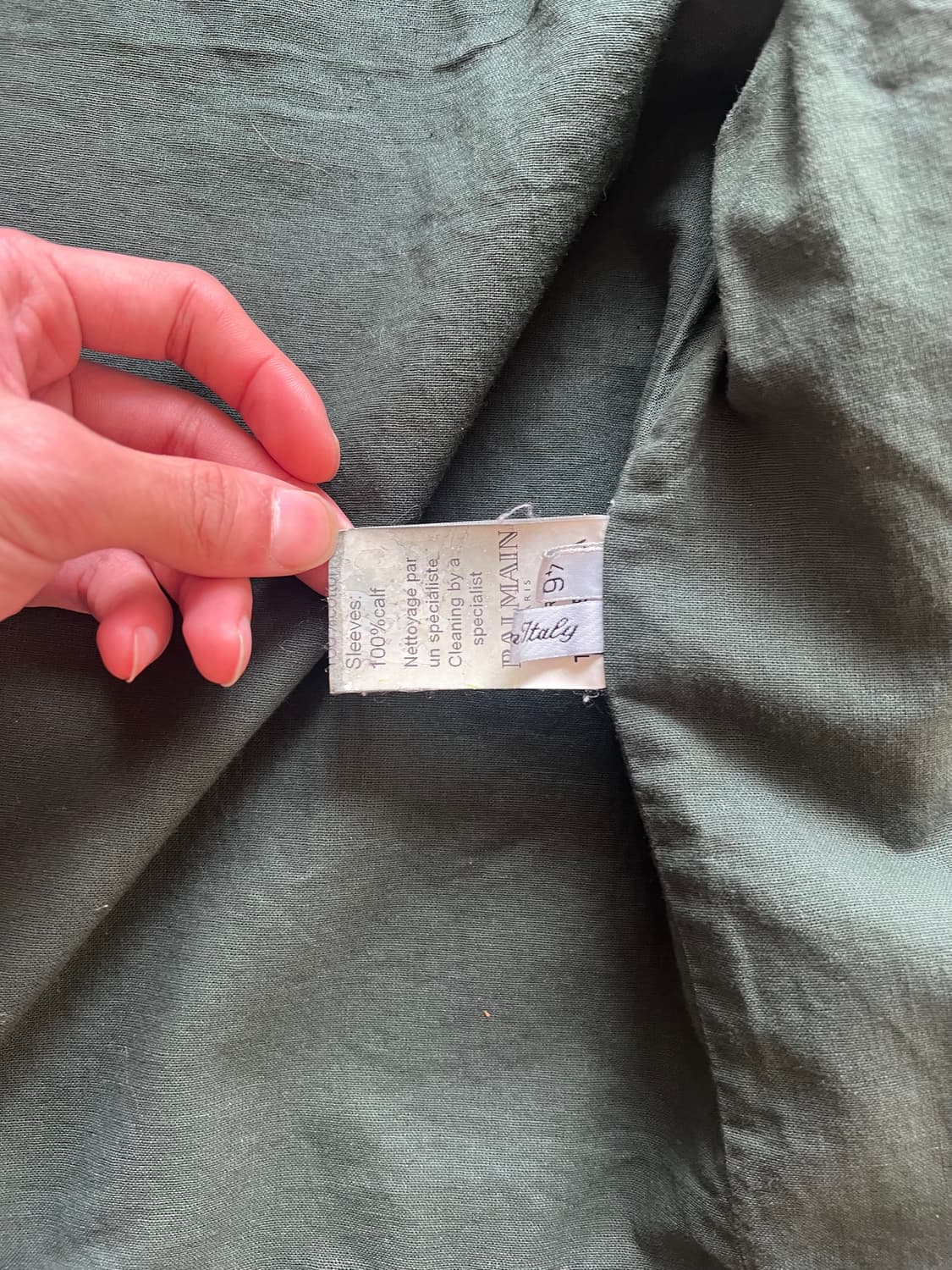 Balmain SS11  Calf Leather Teddy Jacket 상품이미지5