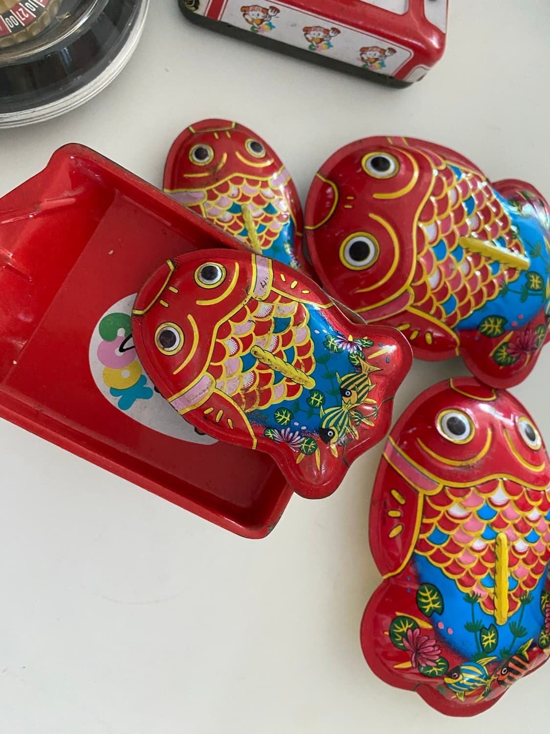 일본 빈티지 틴 코이 피시(Koi Fish) 라틀 장난감 외 일괄  상품이미지7