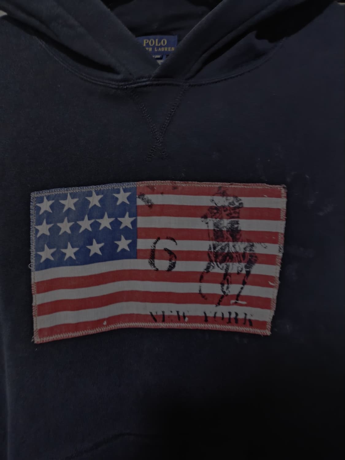XL 폴로랄프로렌 성조기 후드티 상품이미지2