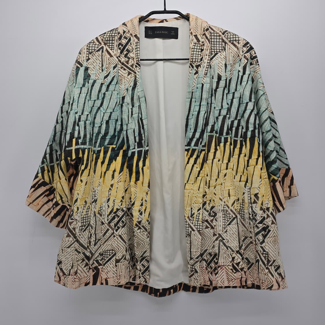 자라 베이직 프린트 기모노 블레이저 카프탄 프록 재킷 상품이미지1