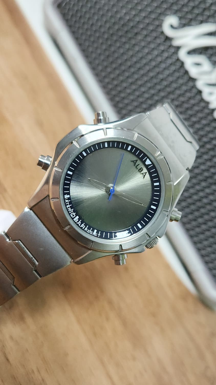 #세이코 알바 빈티지 레어 아나디지 월드 타임 티타늄 손목시계 급처 상품이미지1