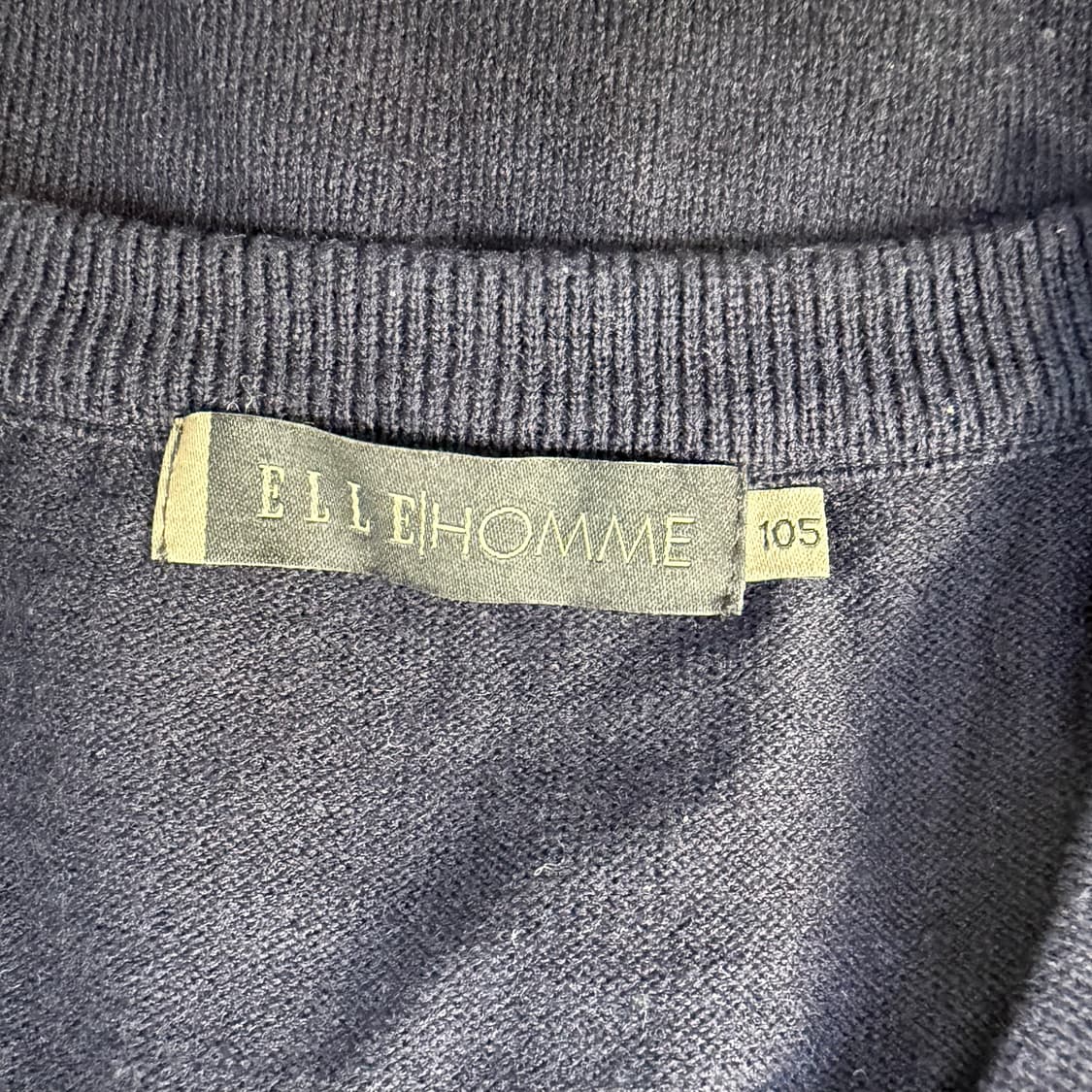 105 엘르옴므 브이넥 니트 베스트 0122T1 상품이미지3