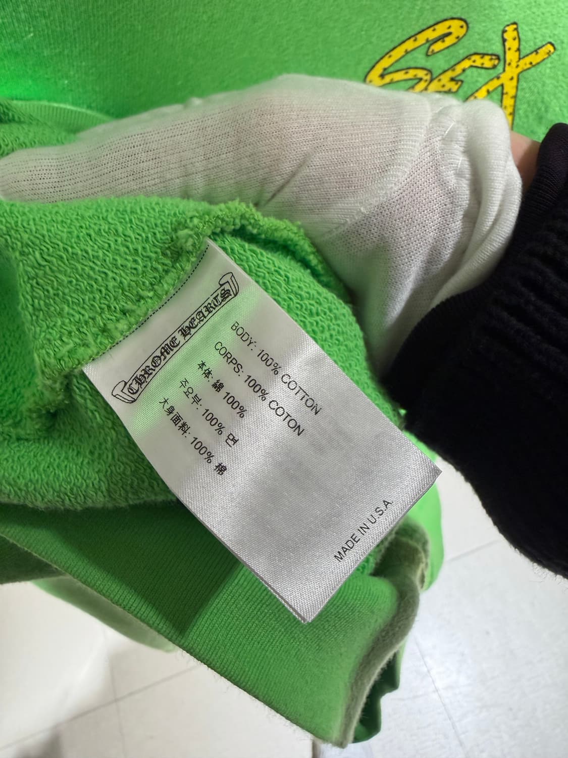 XL  / 크롬하츠 매티보이 섹스 레코드 후드티셔츠 상품이미지5