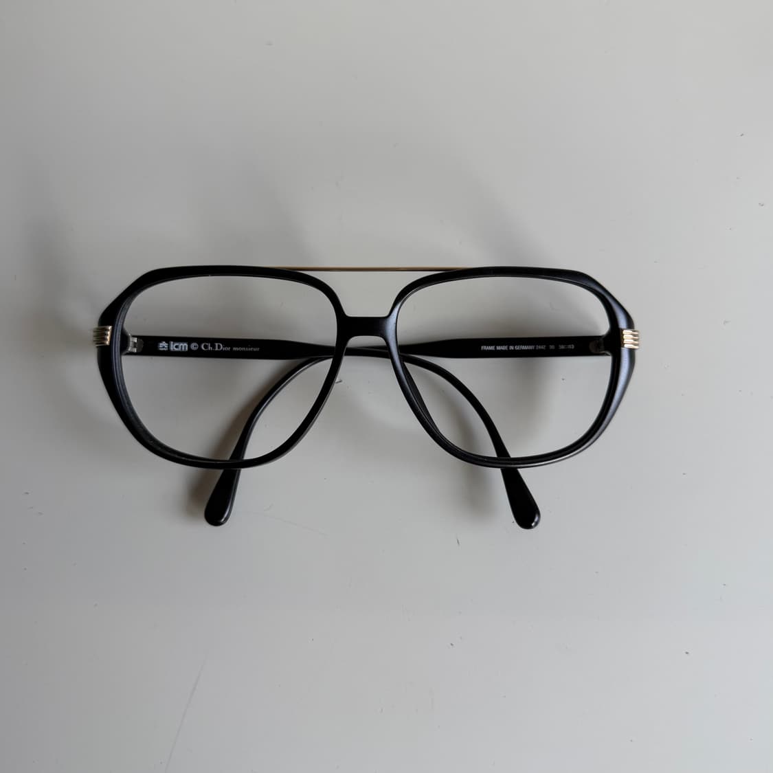 80s 디올 오버사이즈 프레임 안경 상품이미지1