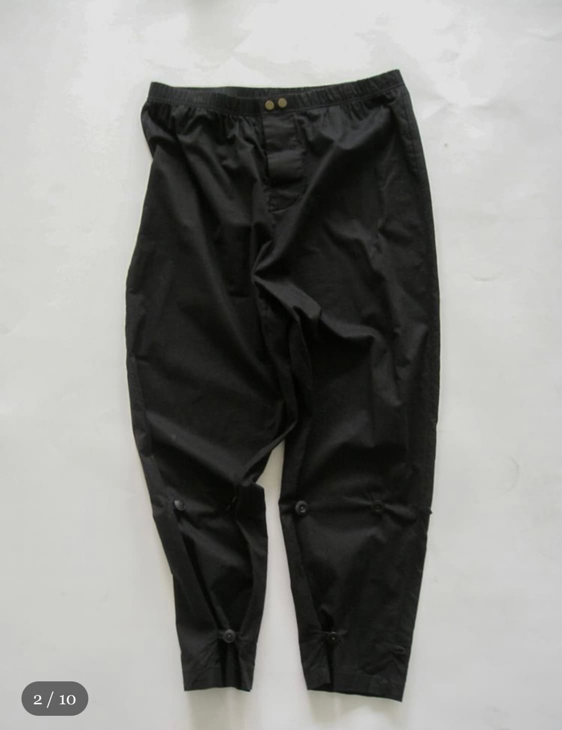 Eonts 에옹쓰 코튼 버튼 팬츠 블랙 상품이미지3