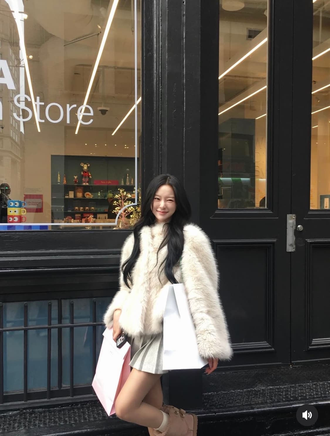 피브안 아이보리 퍼 자켓 상품이미지3