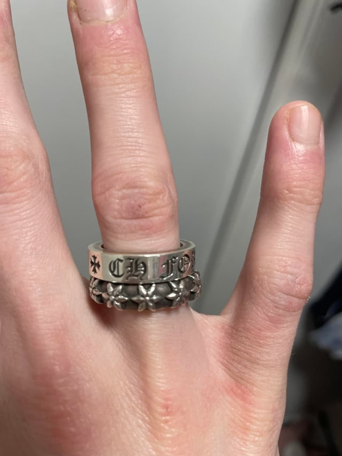 국내13호.14호 크롬하츠 스타밴드링 2개 상품이미지6