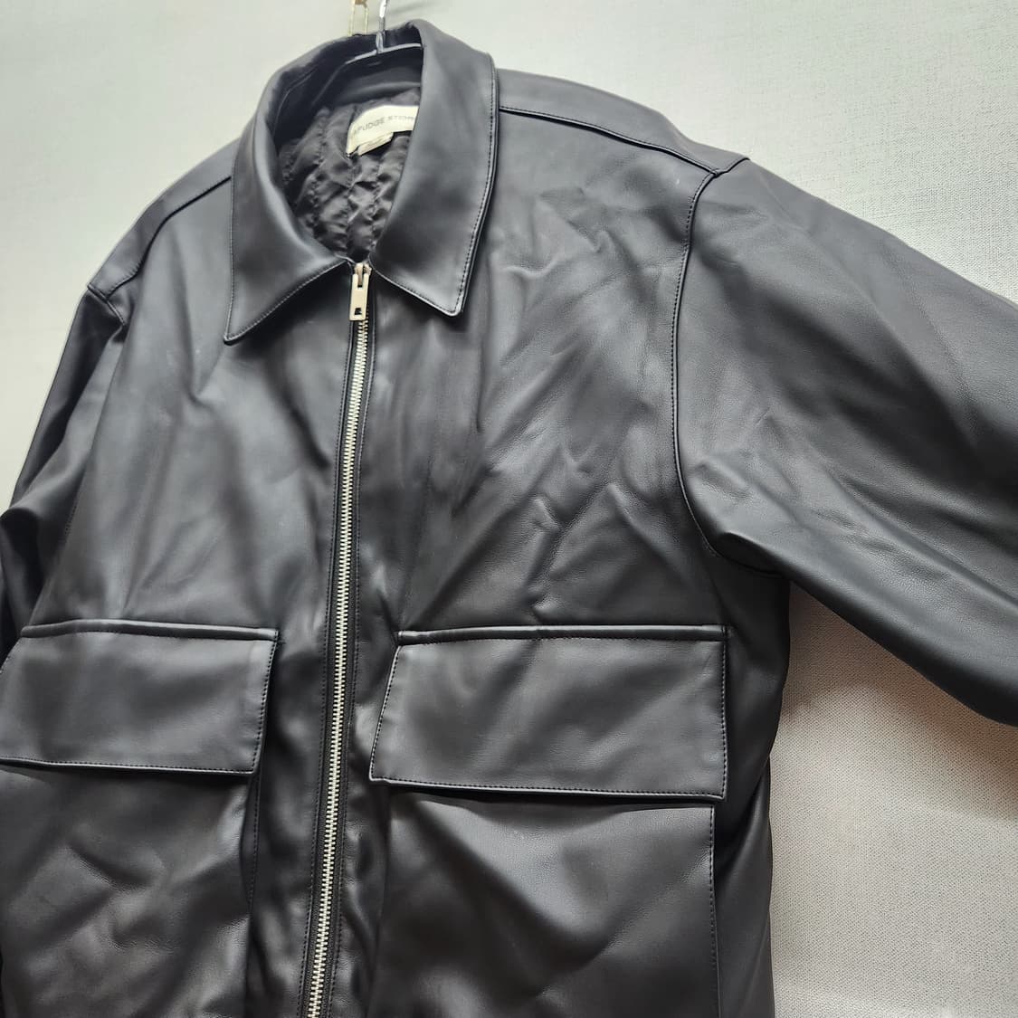 라퍼지스토어 가죽 레더 크롭 투웨이 스트링 자켓 S(L) 상품이미지2