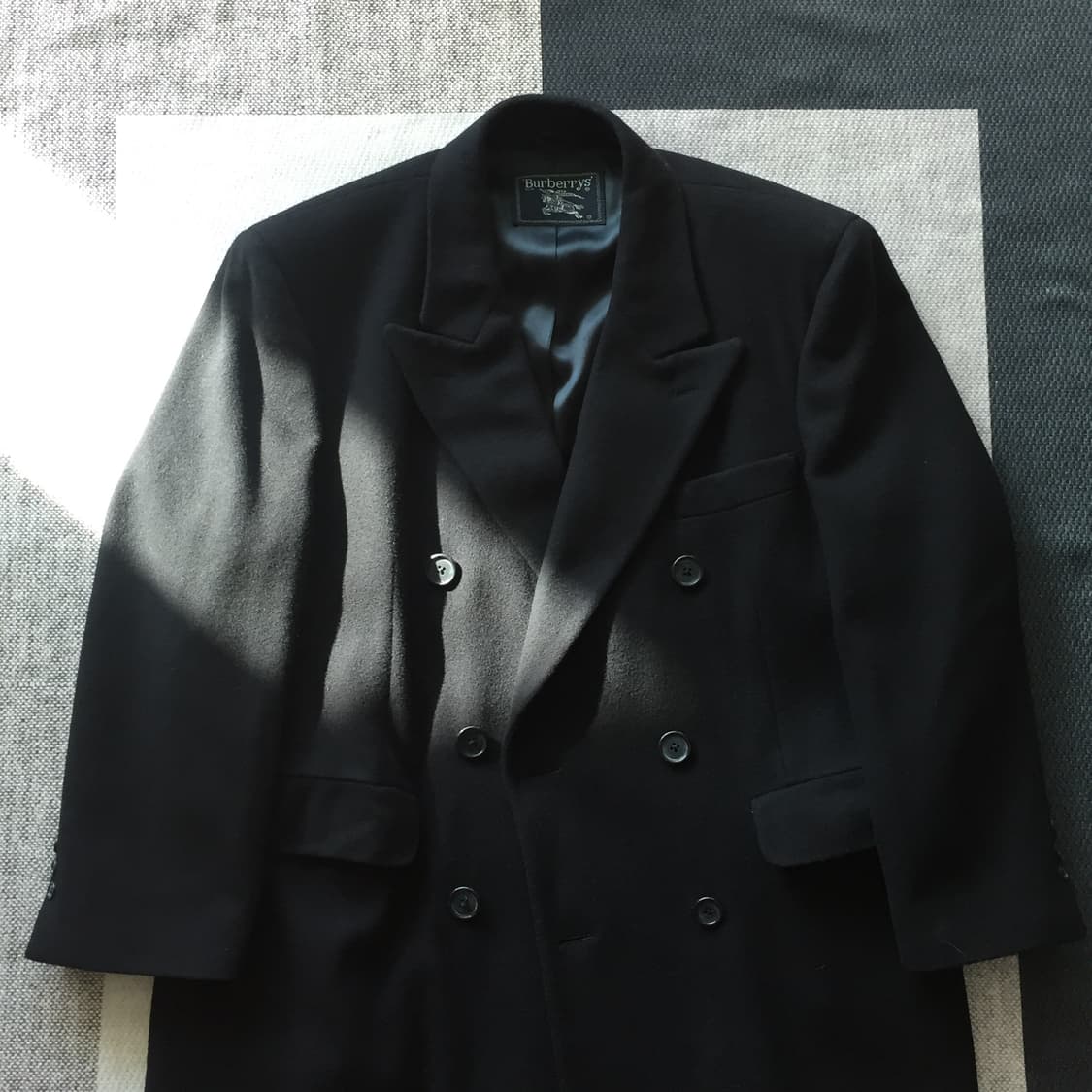 80s 빈티지 버버리 더블브레스티드 코트 상품이미지3
