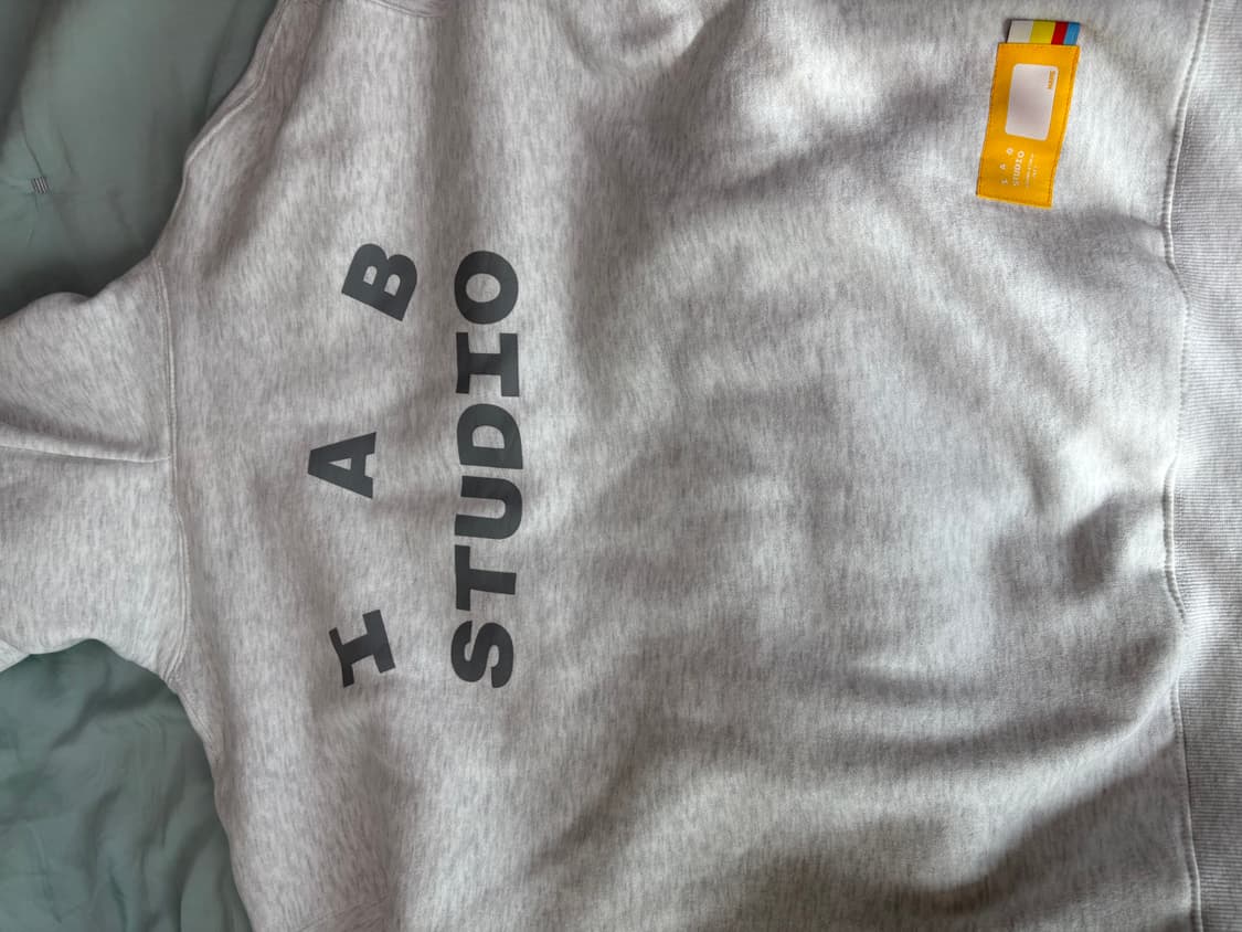 IAB studio 아이앱 스튜디오 후드 라이트 그레이 L 상품이미지2