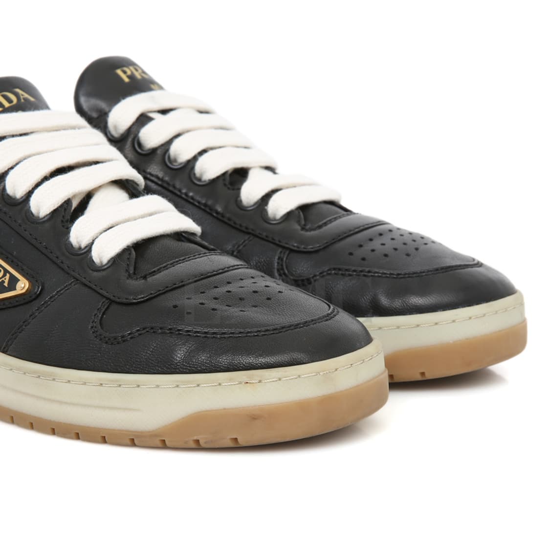 프라다 다운타운 스니커즈 블랙 삼각로고 슈즈 1E792M 상품이미지8