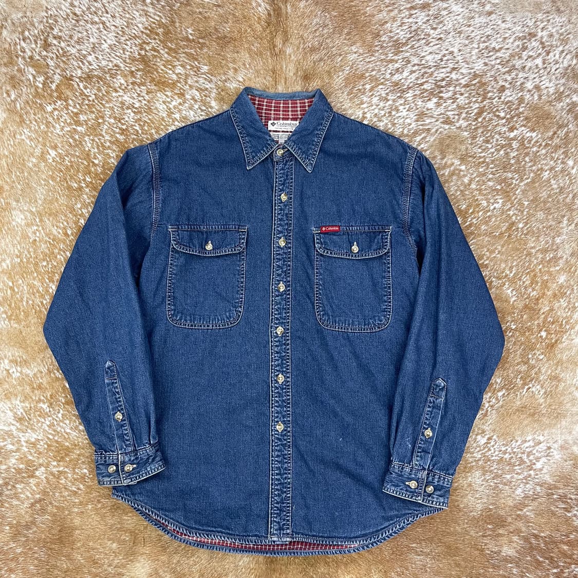 90's Columbia denim shirt 상품이미지1