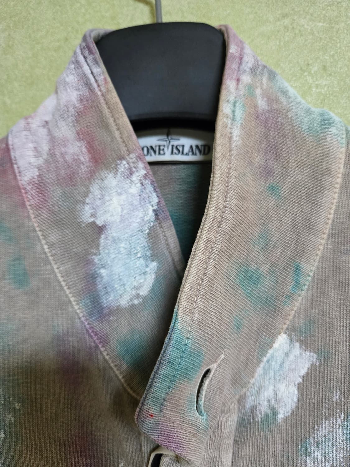 스톤아일랜드 컴퍼스 뱃지 아트 프린트 가디건 M 상품이미지4