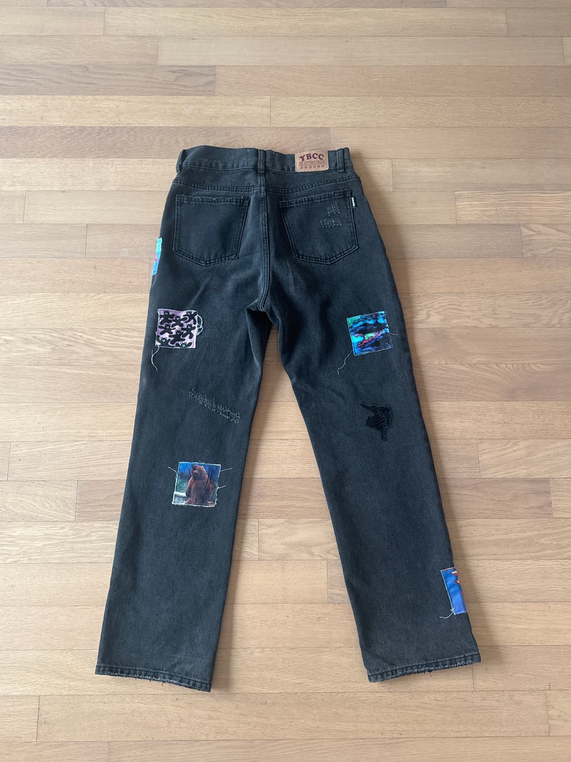 유쓰베쓰 패치 블랙진  상품이미지2