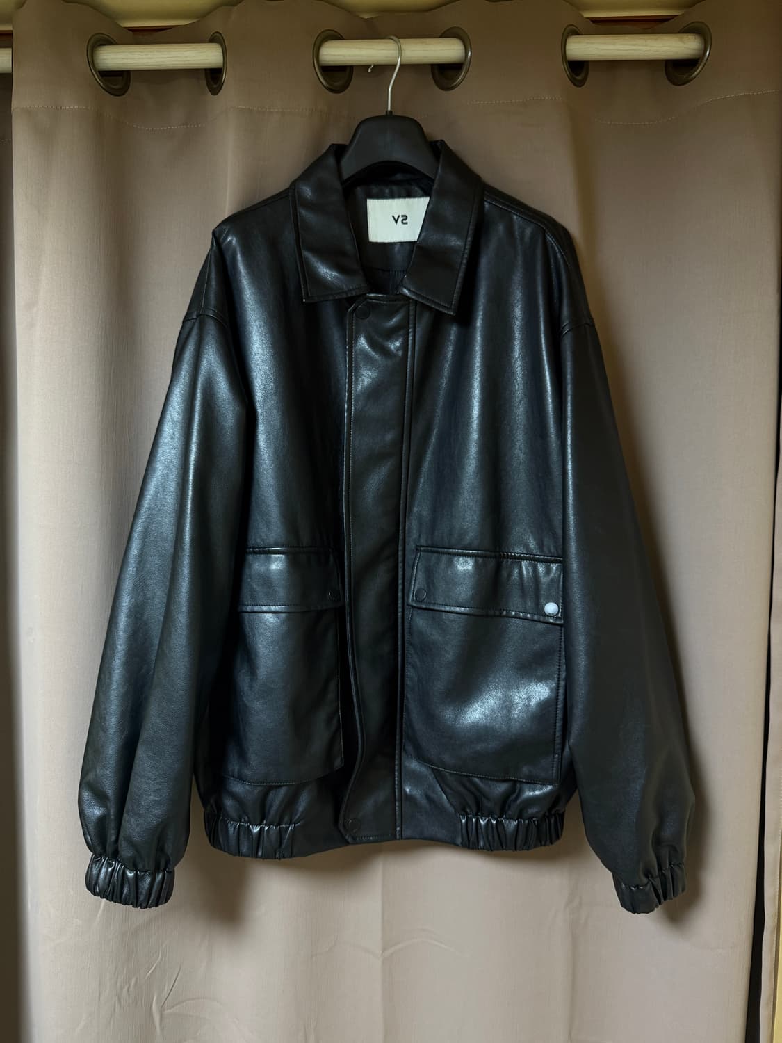 브이투 비건 레더자켓 상품이미지2