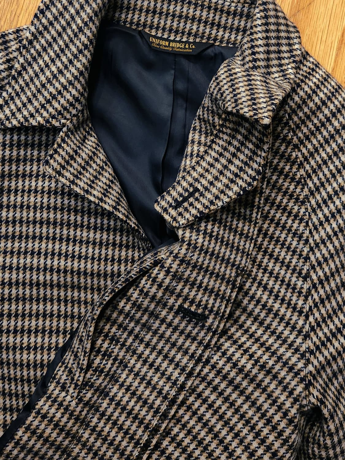 유니폼브릿지 남성체크 발마칸코트 상품이미지5