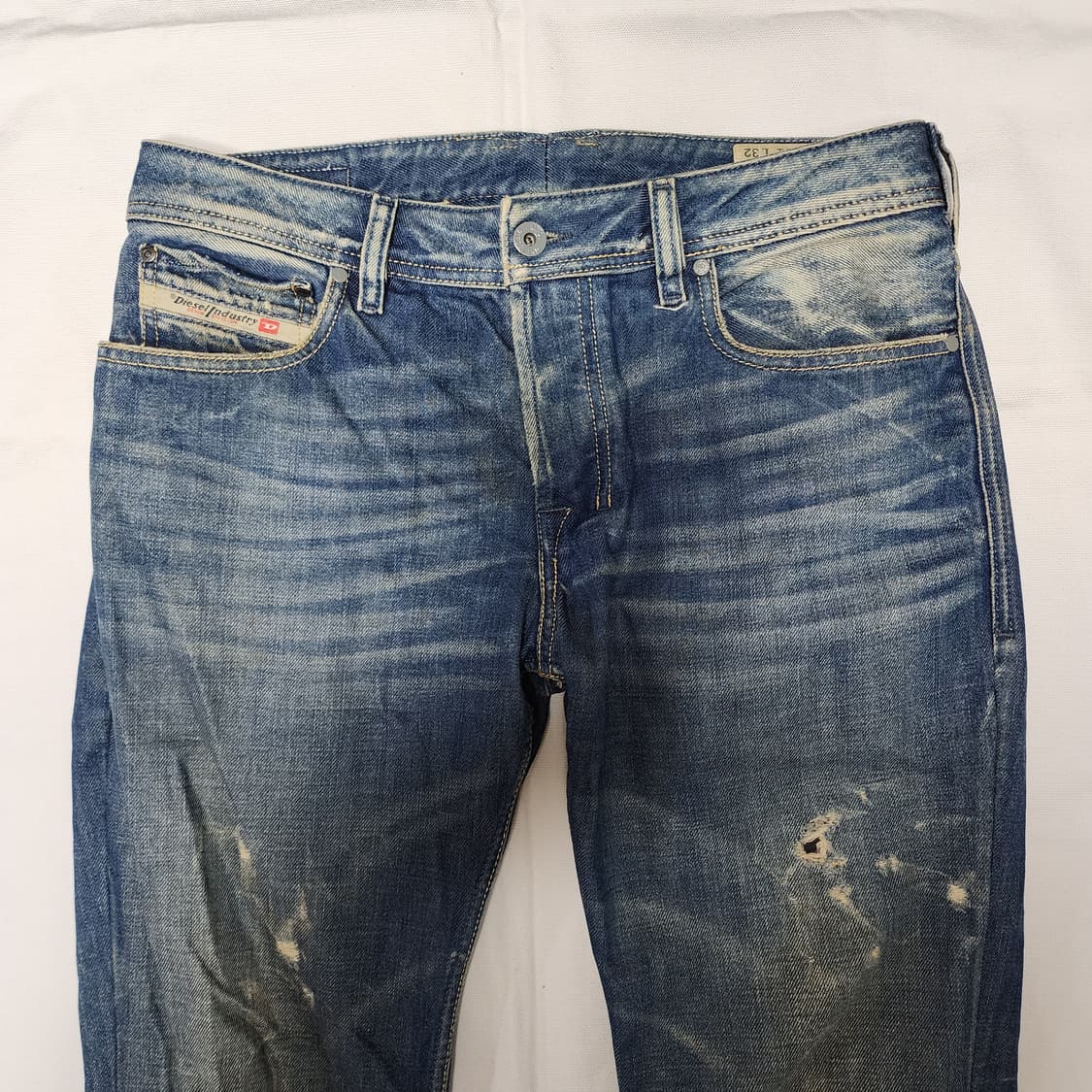 디젤 자티니 디스트로이드 워싱 데님팬츠 상품이미지4