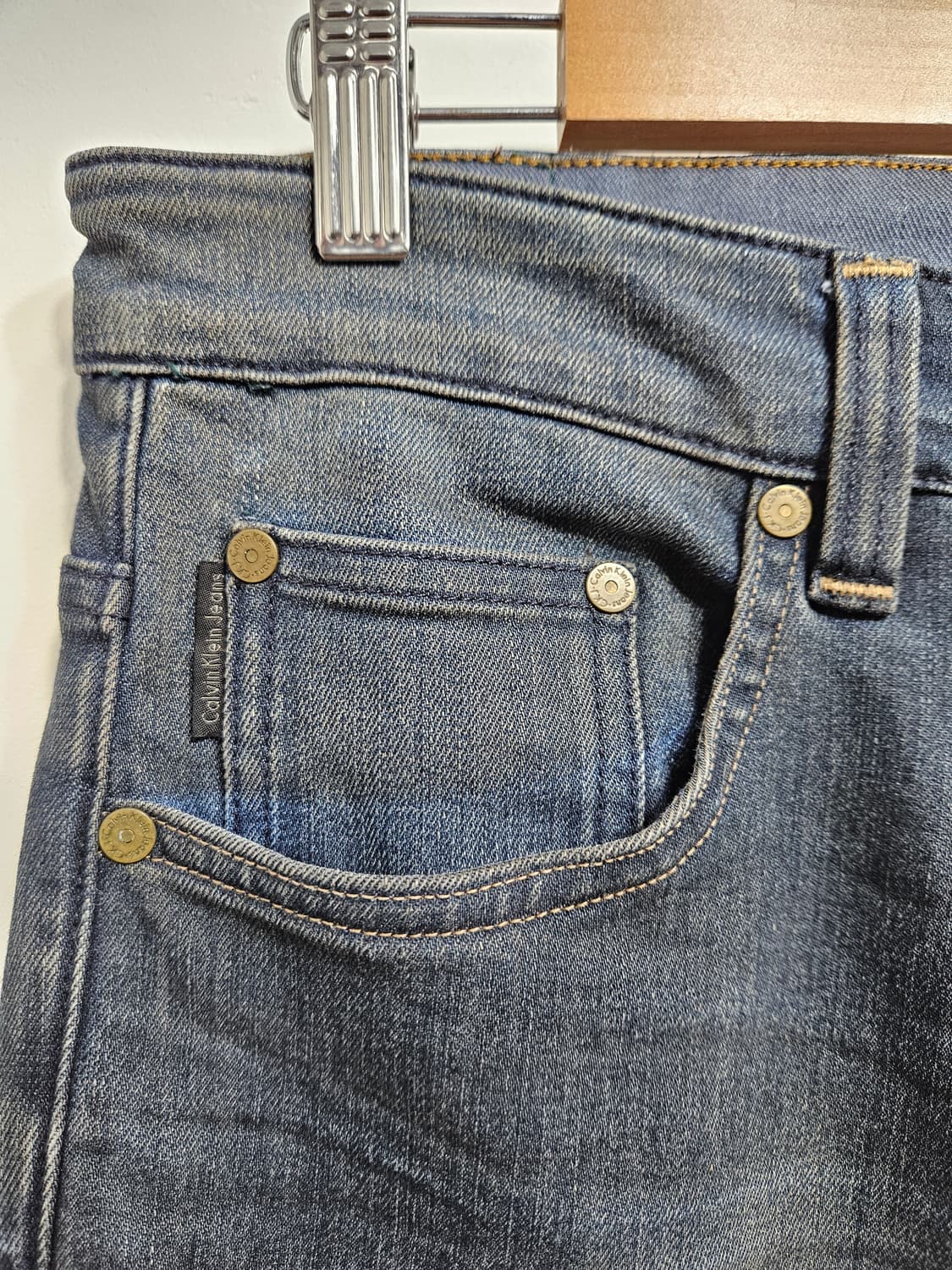 캘빈클라인 레귤러 슬림핏 워싱 스판 데님팬츠 상품이미지7