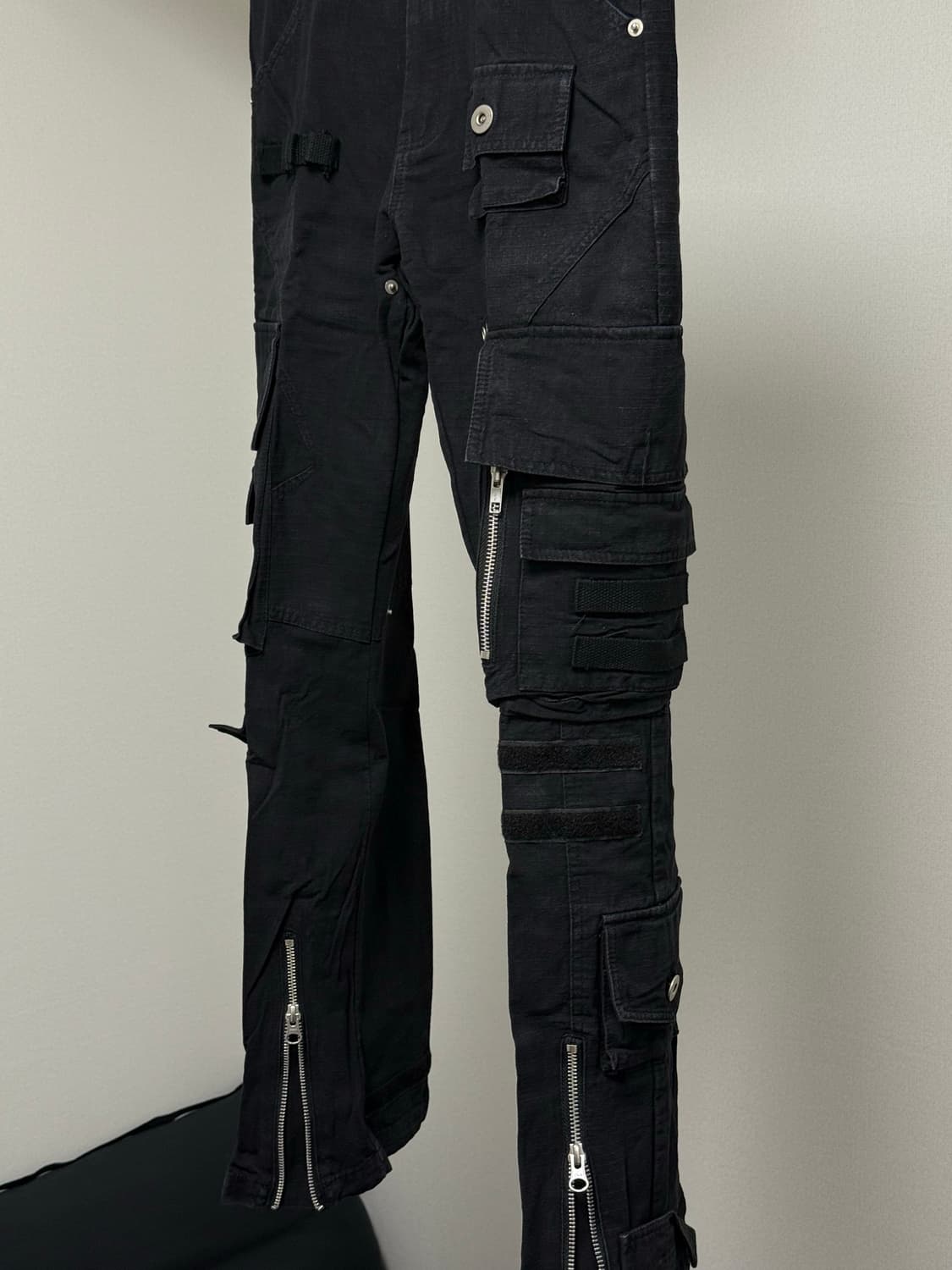 드네이지 유틸리티 서플라이 카고 팬츠 슬림 블랙 0258 상품이미지5