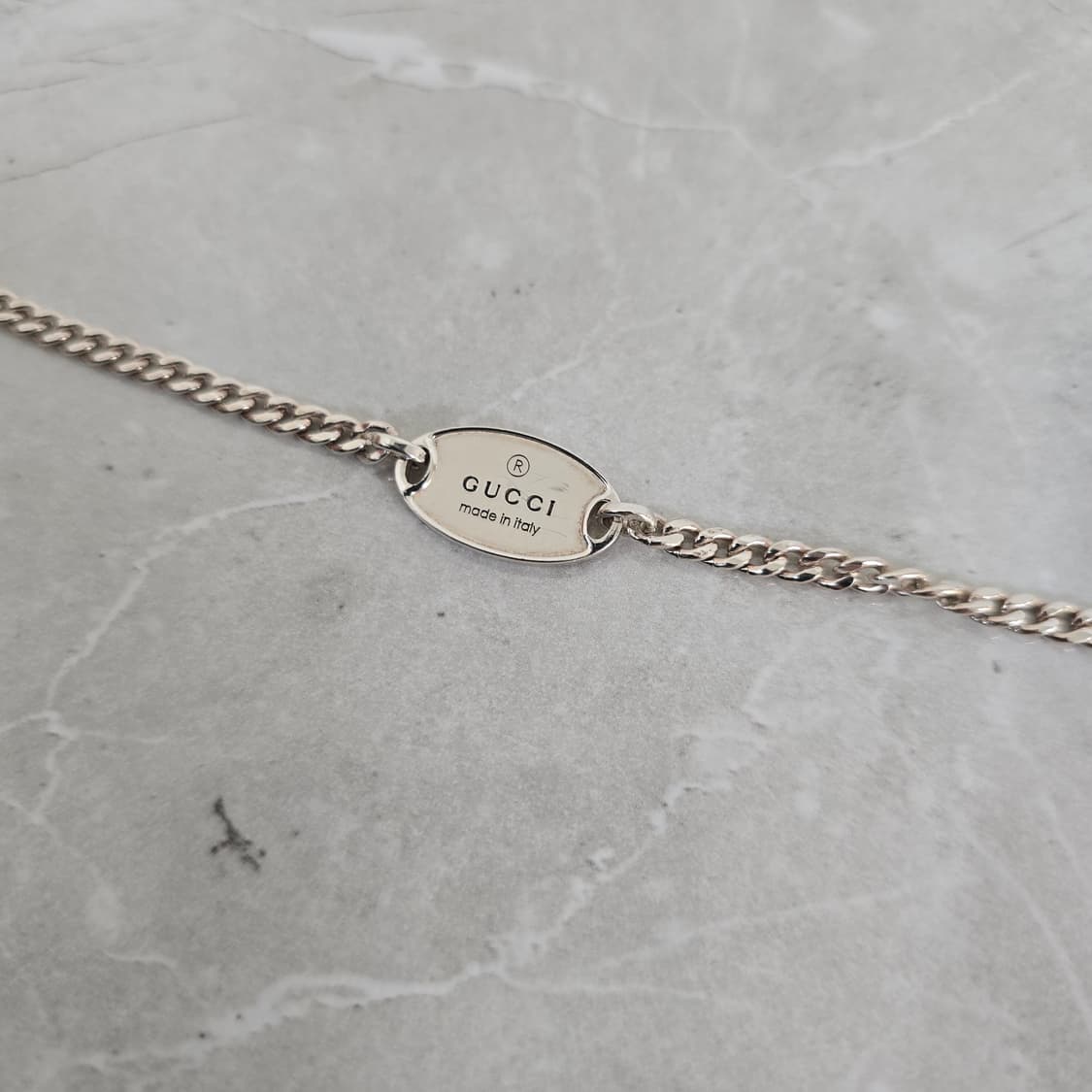 구찌 로고 실버 체인 팔찌 17호 판매 상품이미지3