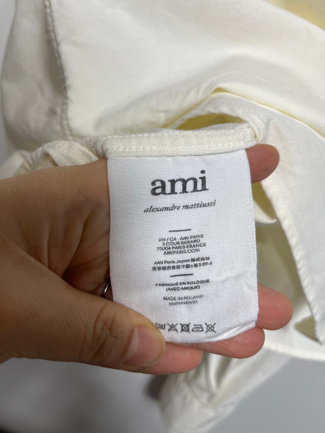 ami 아미 스몰 하트 셔츠 40 상품이미지3