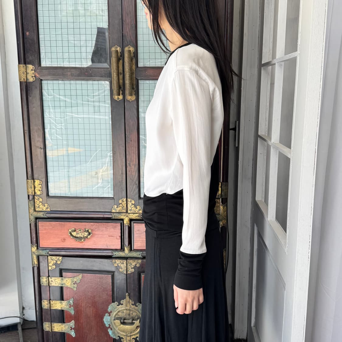 헬무트 랭 백 지퍼 블라우스 상품이미지2