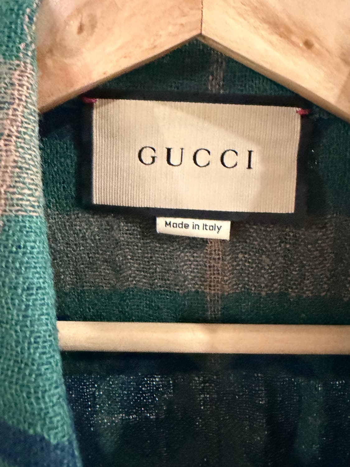 구찌 점보 GG 체크 울 셔츠 상품이미지4