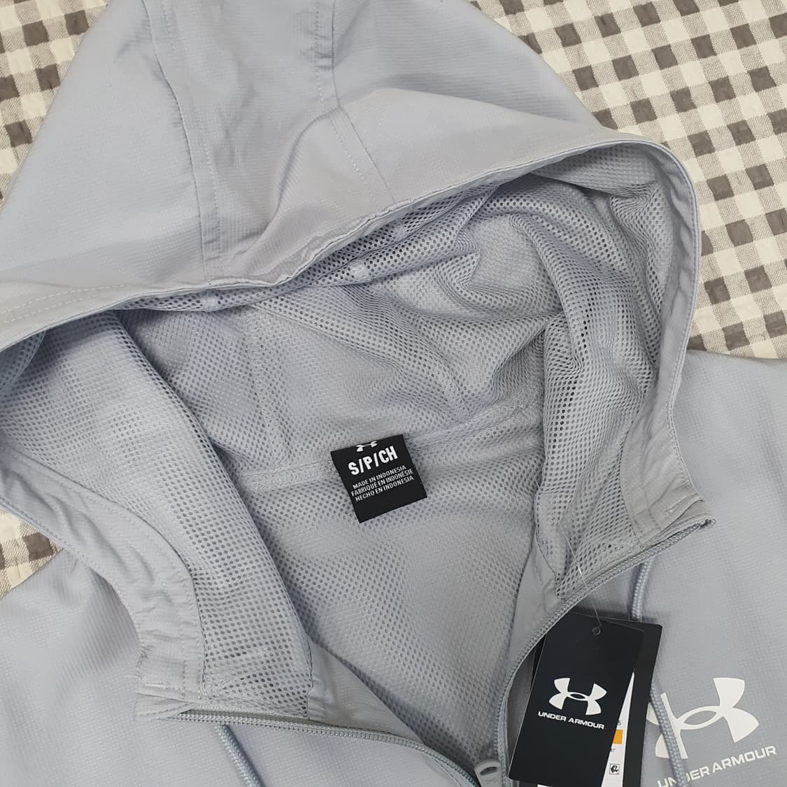 미착용 언더아머 바람막이 후드집업 자켓 공용95 상품이미지2