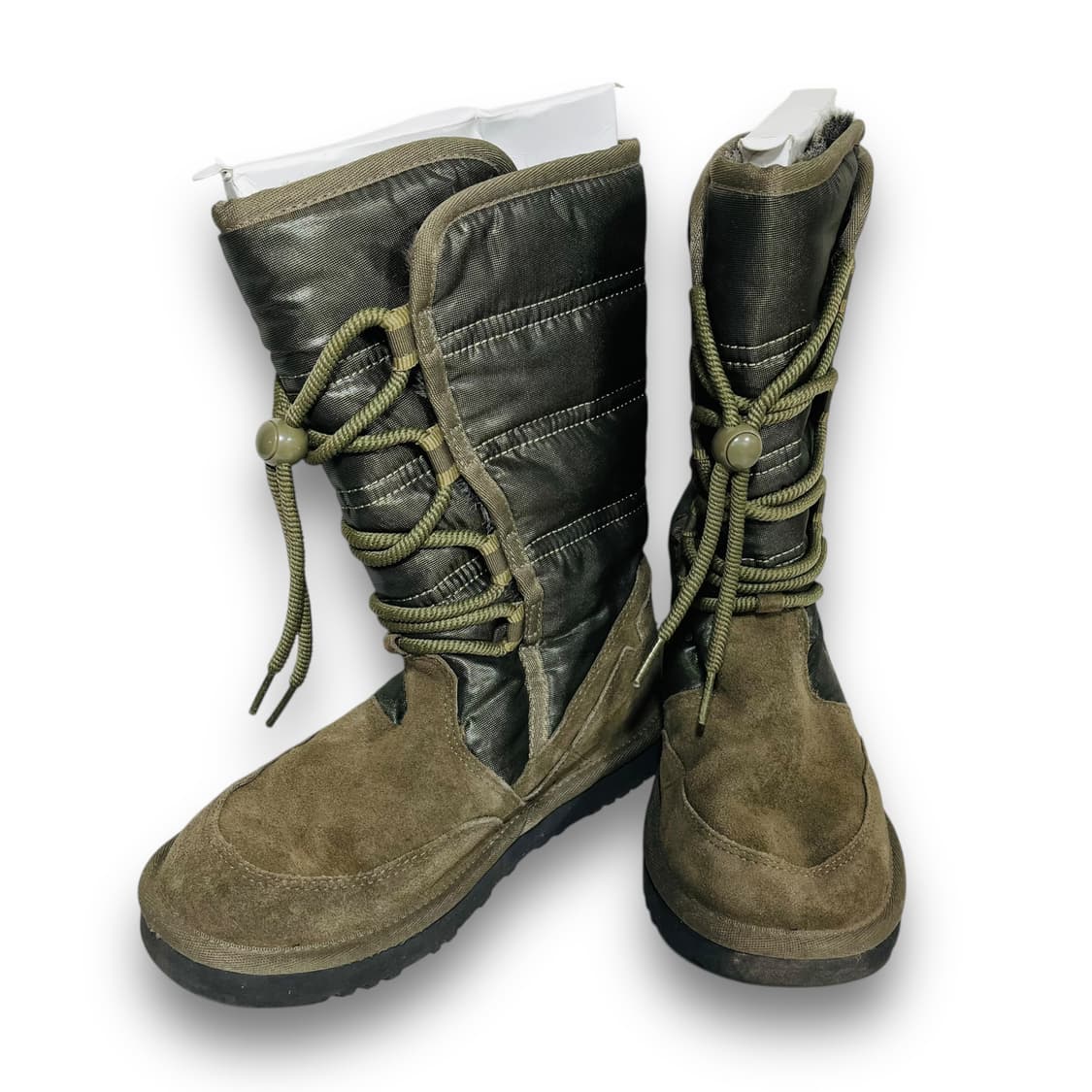 HOZ 아메리칸 글로시 카키 캐주얼 어그 부츠 상품이미지3