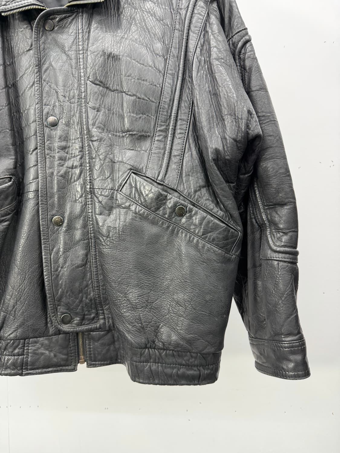 90s Valentino Uomo genuine leather  상품이미지6