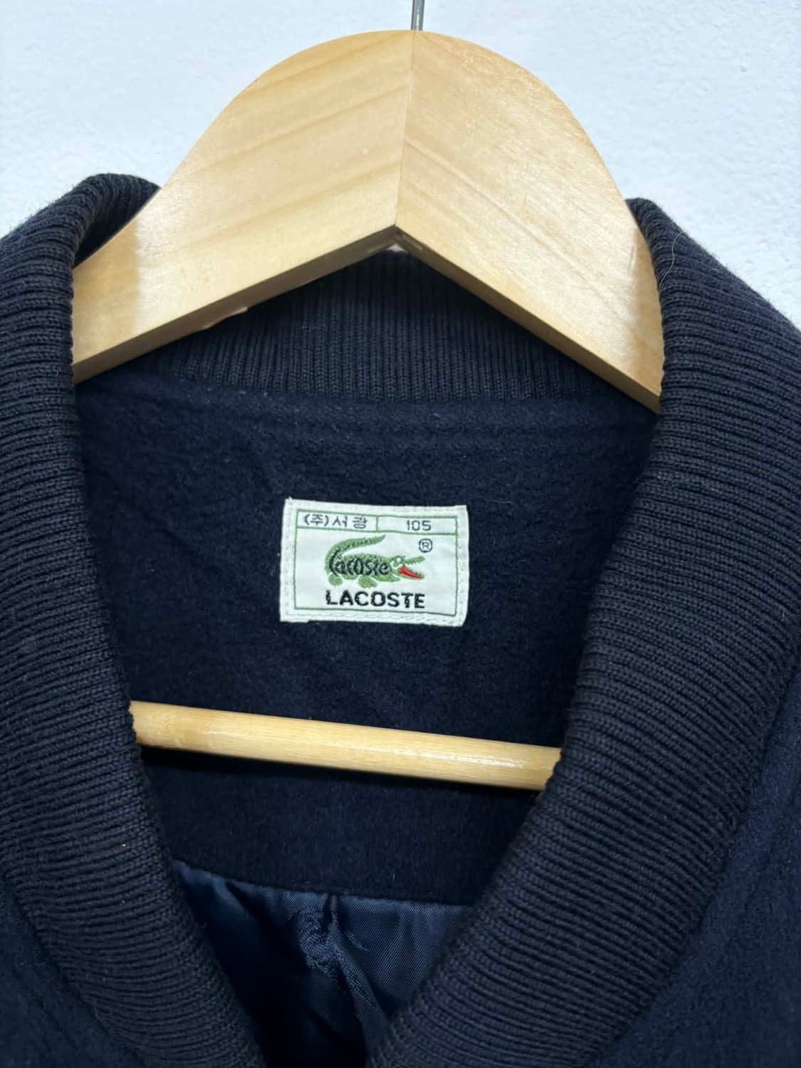 [105] 라코스테 네이비 울 블루종 자켓 상품이미지3