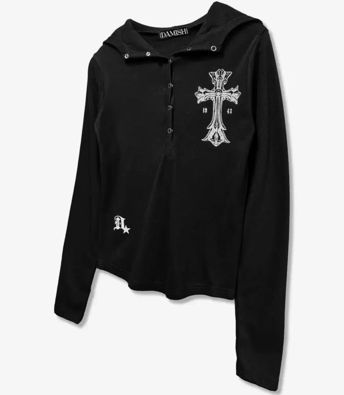 (새) 다미쉬 웜 크로스 코지 스냅 후드 블랙 상품이미지1