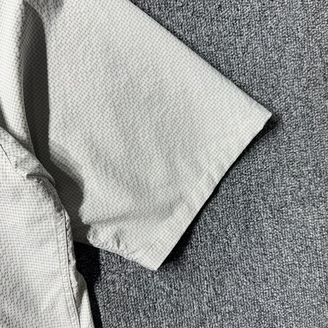 BEAMS 캠프 칼라 체크셔츠 그레이 ( L/OLD-7524 ) 상품이미지4