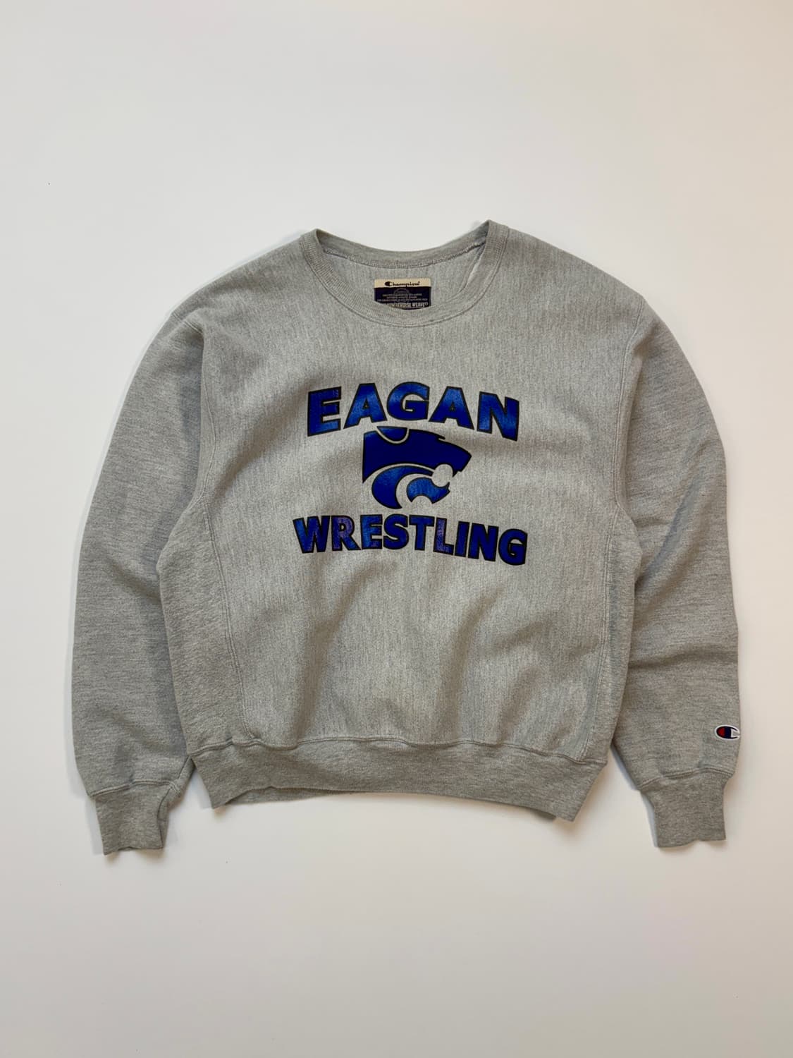 [M] 00s 챔피온 리버스위브 스웻셔츠 EAGAN WRESTLING 상품이미지1