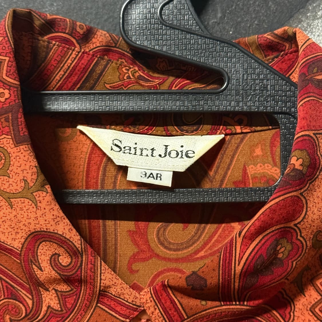 VTG 세인트 조이 페이즐리 패턴 긴팔 셔츠 상품이미지5