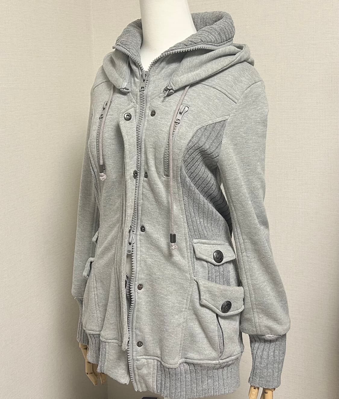 일본빈티지 y2k 투웨이 후드집업 와투케 갸루 핀터레스트 상품이미지1