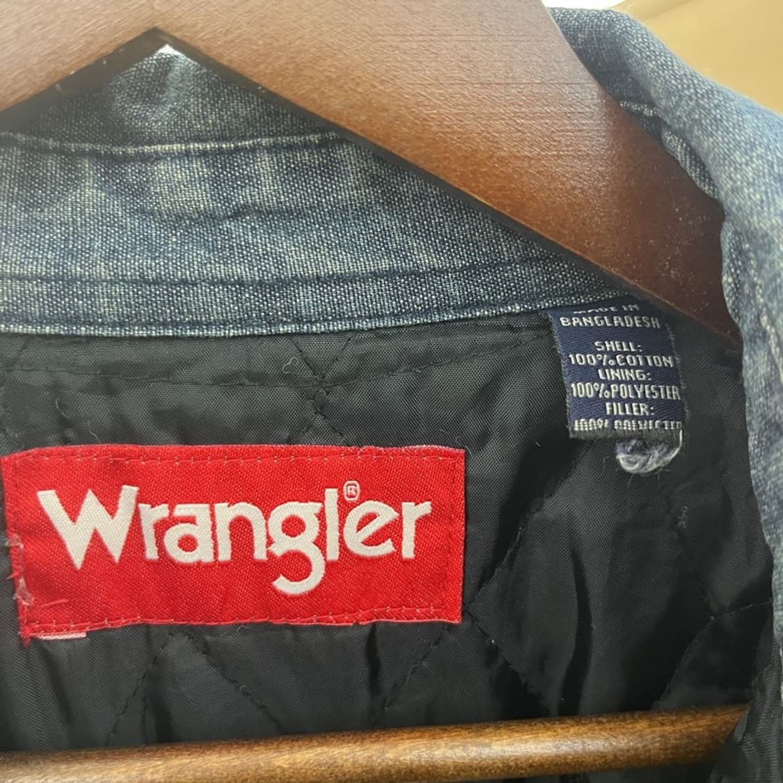 랭글러 빈티지 컨트리 모던시크 누빔 데님 셔츠 110 C09835 상품이미지5