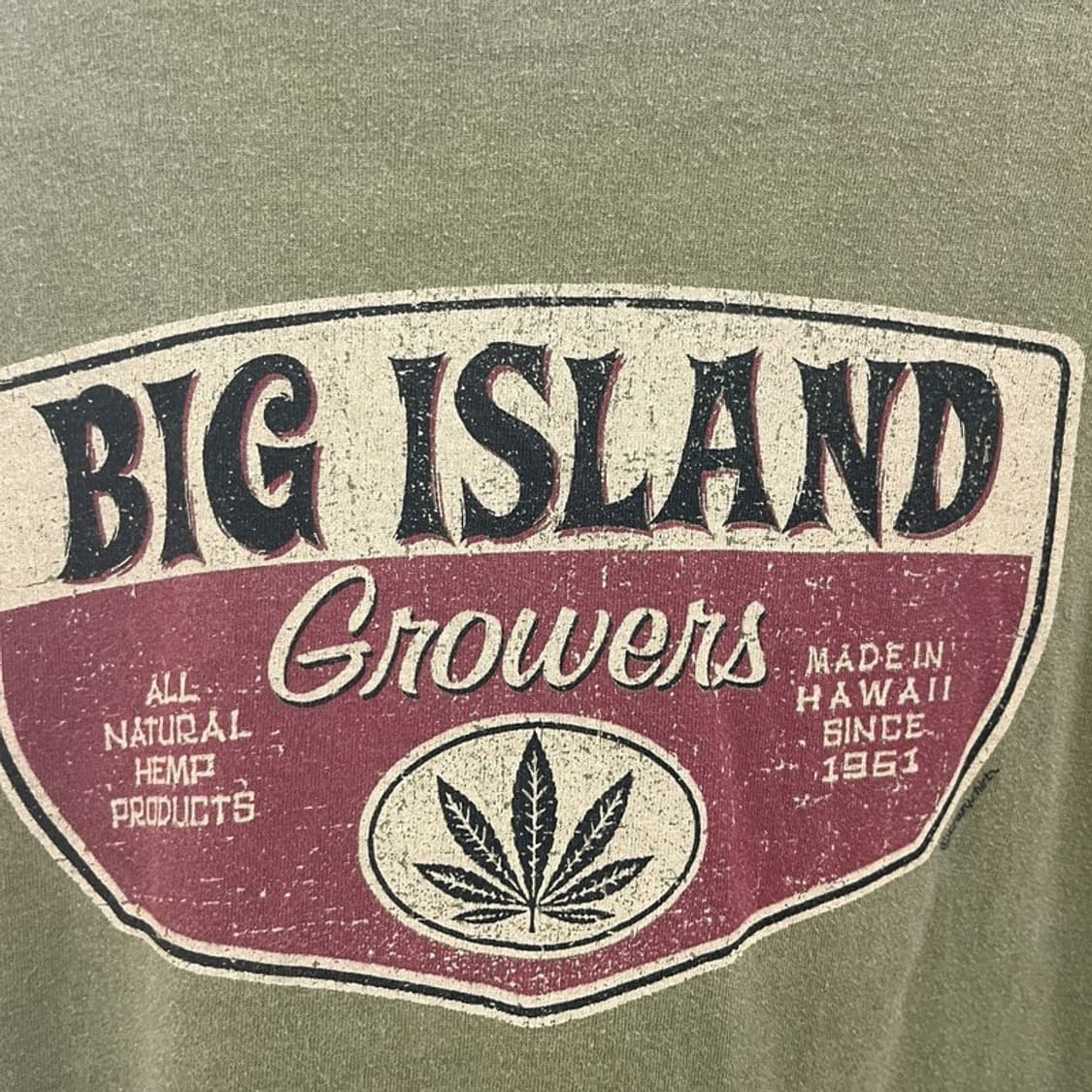 크레이지 셔츠 빈티지 컨트리 레트로 말차카키 반팔티 M C10774 상품이미지6