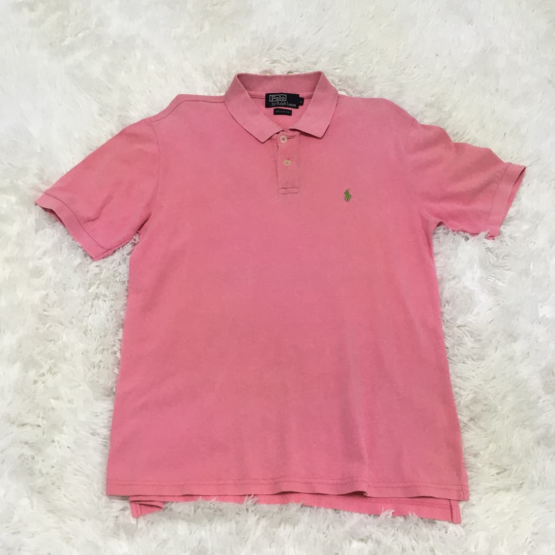 빈티지 폴로 핑크 카라 반팔 y2k 스트릿 갸루 펑키 일본빈티지629 상품이미지1